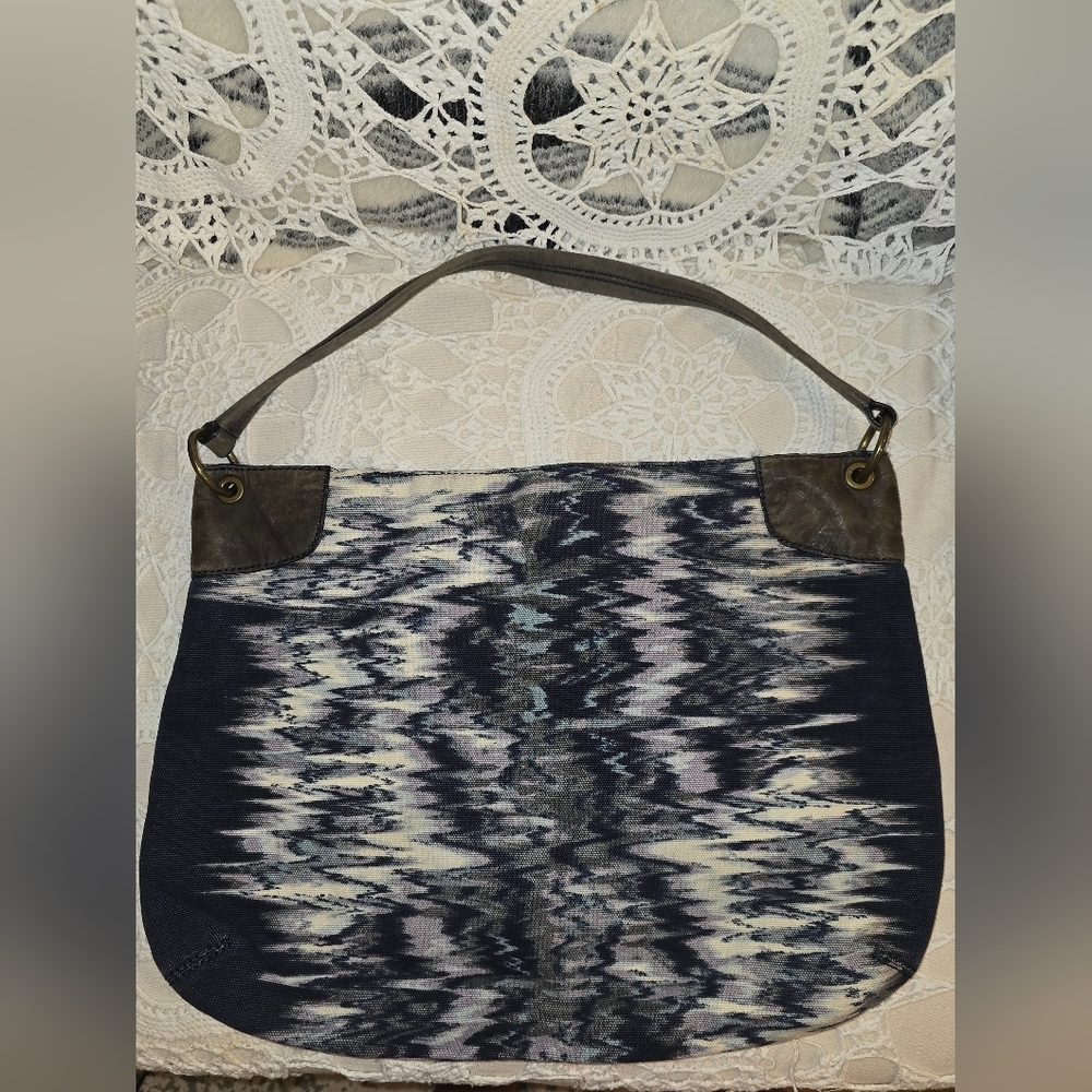 Banana Republic, Oversized Hobo Bag, Blue and Gray Purse